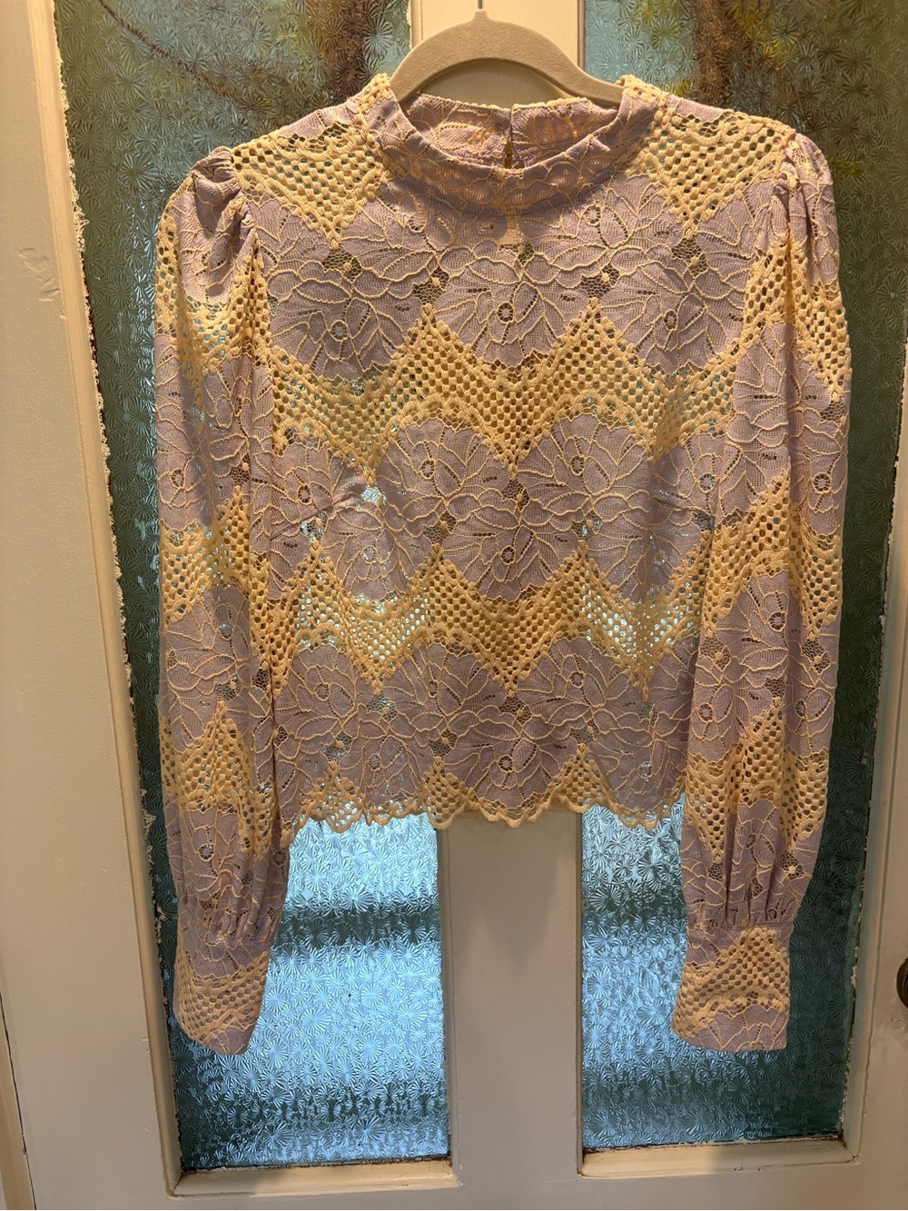 DOLAN left coast collection XS Chevron Long-Sleeve Top